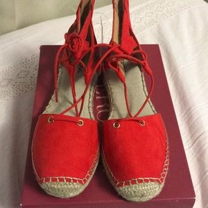 Coral espadrilles